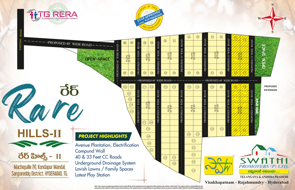  rare hills Layout Plan