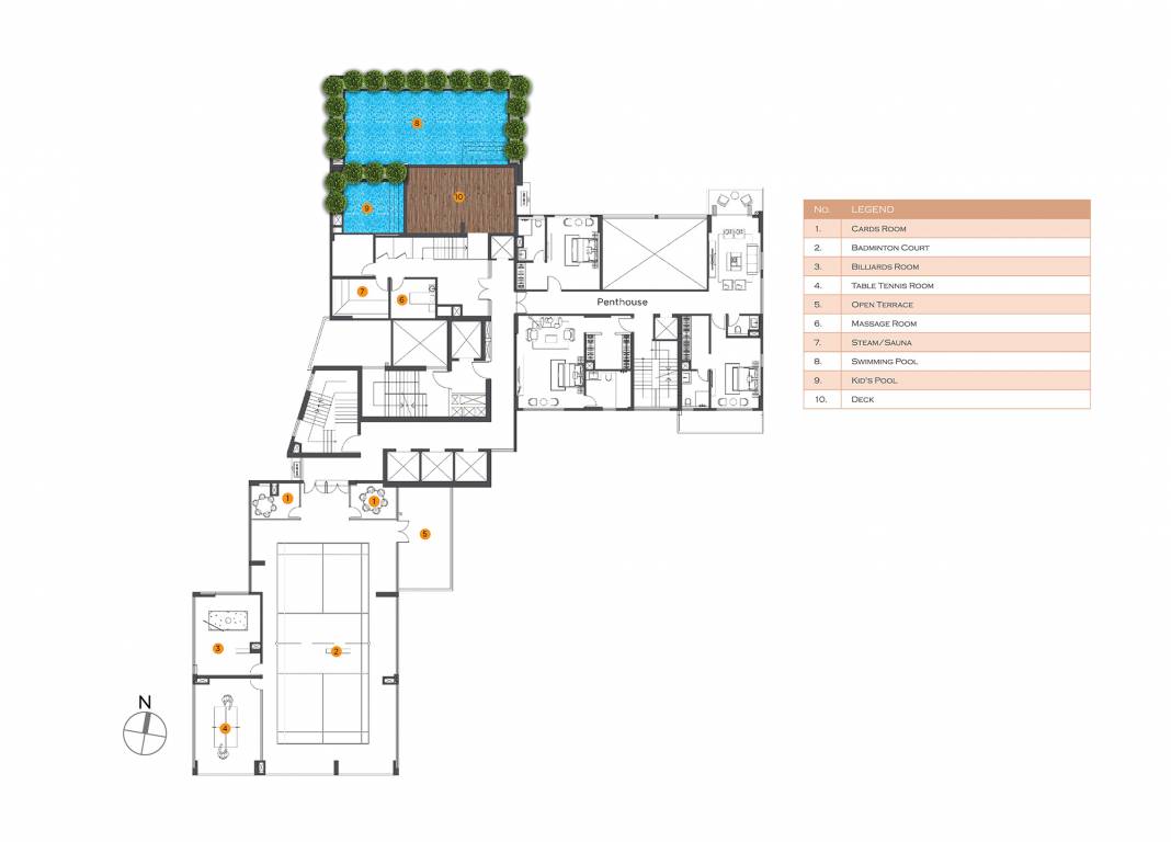  visaaya Visaaya Cluster Plan for 18th Floor