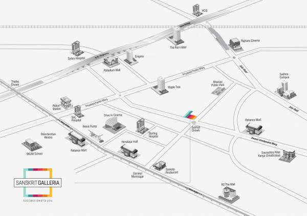  sanskrit-galleria Location Plan