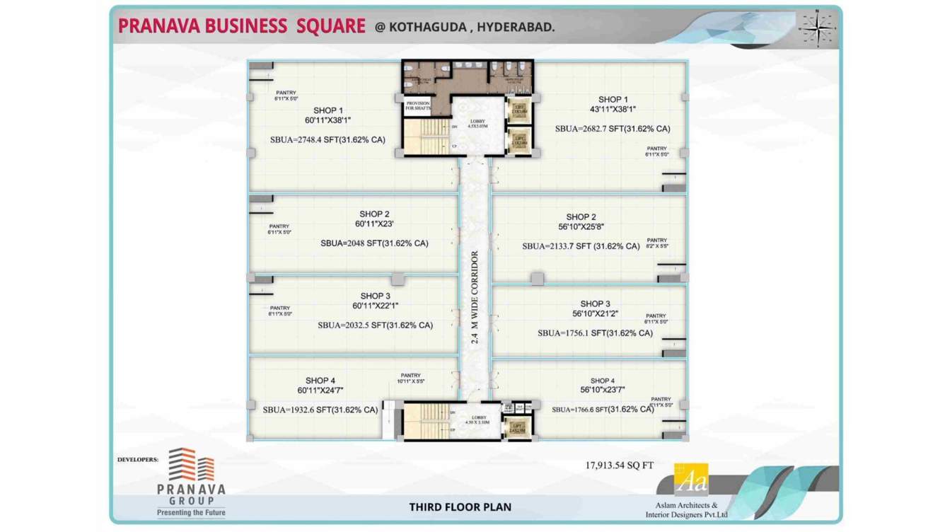  the business square The Business Square Cluster Plan for 2nd Floor