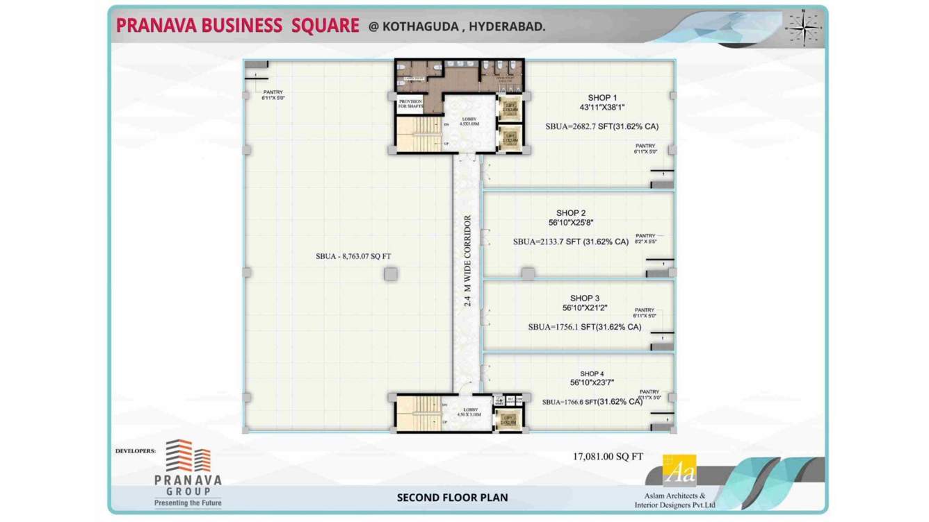  the business square The Business Square Cluster Plan for 2nd Floor