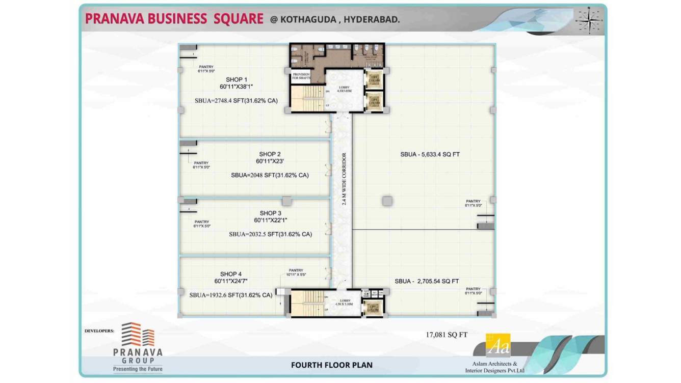  the business square The Business Square Cluster Plan for 4th Floor