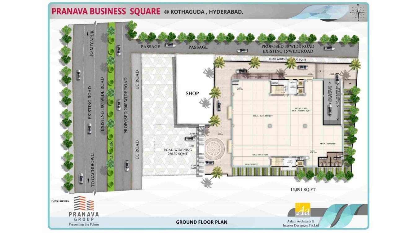  the business square The Business Square Cluster Plan for ground Floor