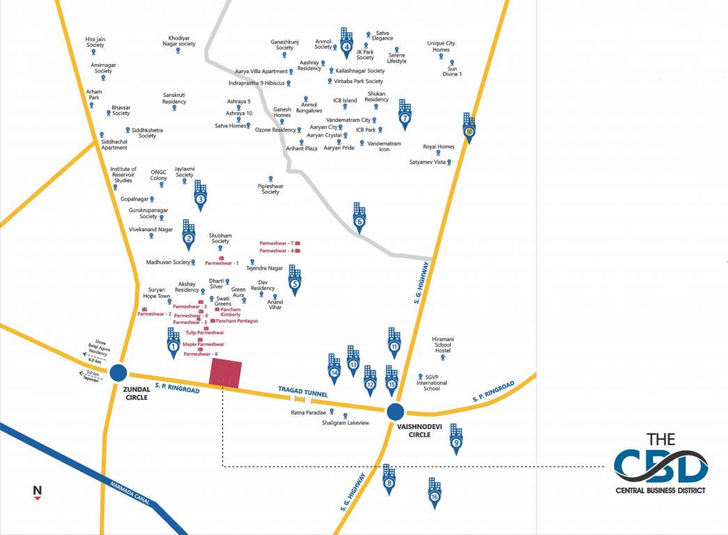  the cbd Location Plan