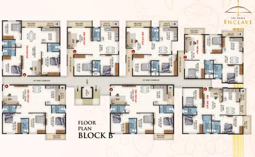  sri rama enclave Tower A Cluster Plan from 10th to 16th Floor