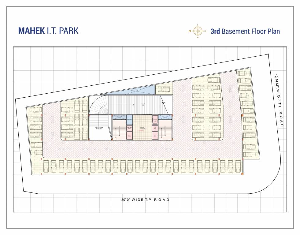 it park IT Park Cluster Plan for Basement 3 Floor