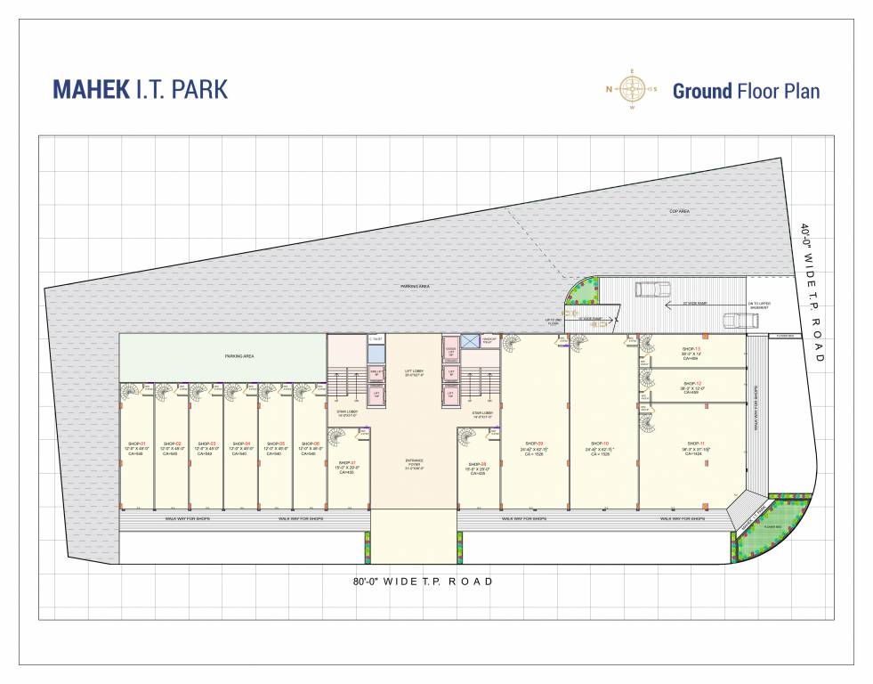 it park IT Park Cluster Plan for ground Floor