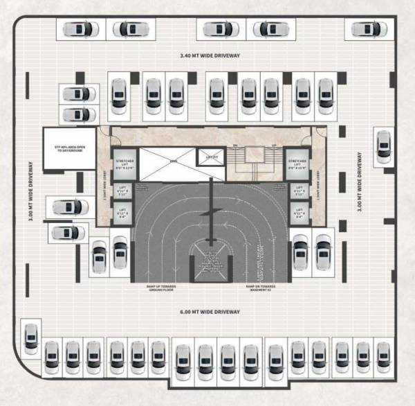  sheetal-kiara Sheetal Kiara Cluster Plan for 1st Basement