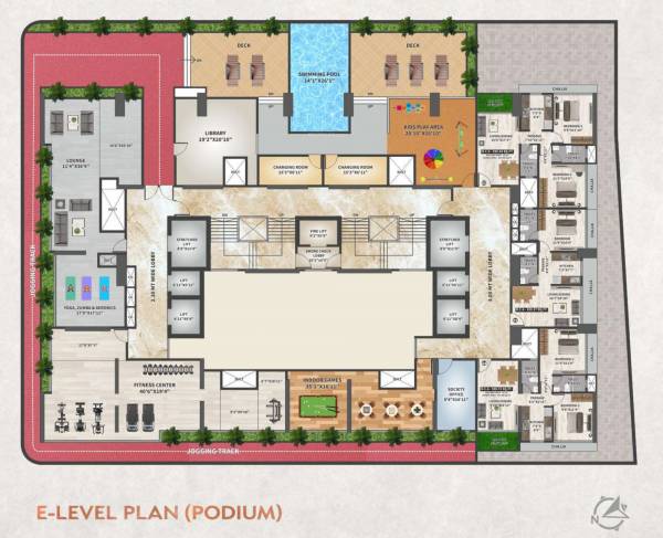  sheetal-kiara Sheetal Kiara Cluster Plan for Podium Level