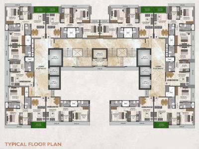  sheetal-kiara Sheetal Kiara Cluster Plan for Typical Floor