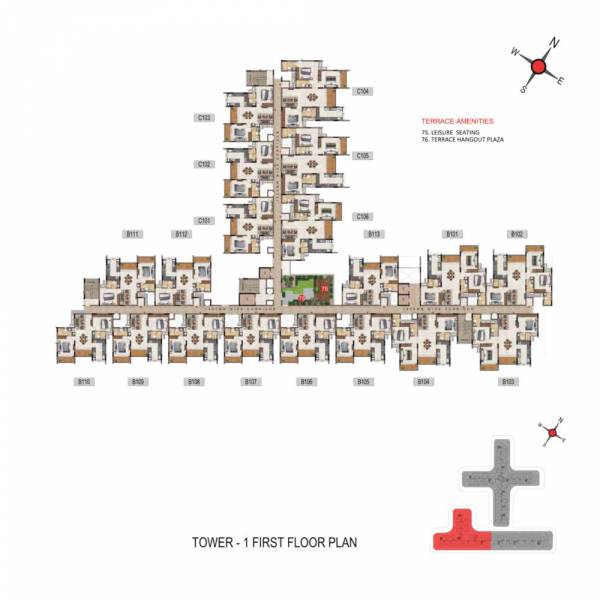  vivacity Tower 1 Cluster Plan