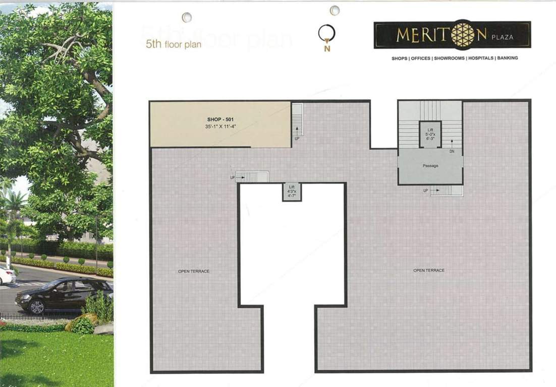 plaza Meriton Plaza Cluster Plan for 5th Floor