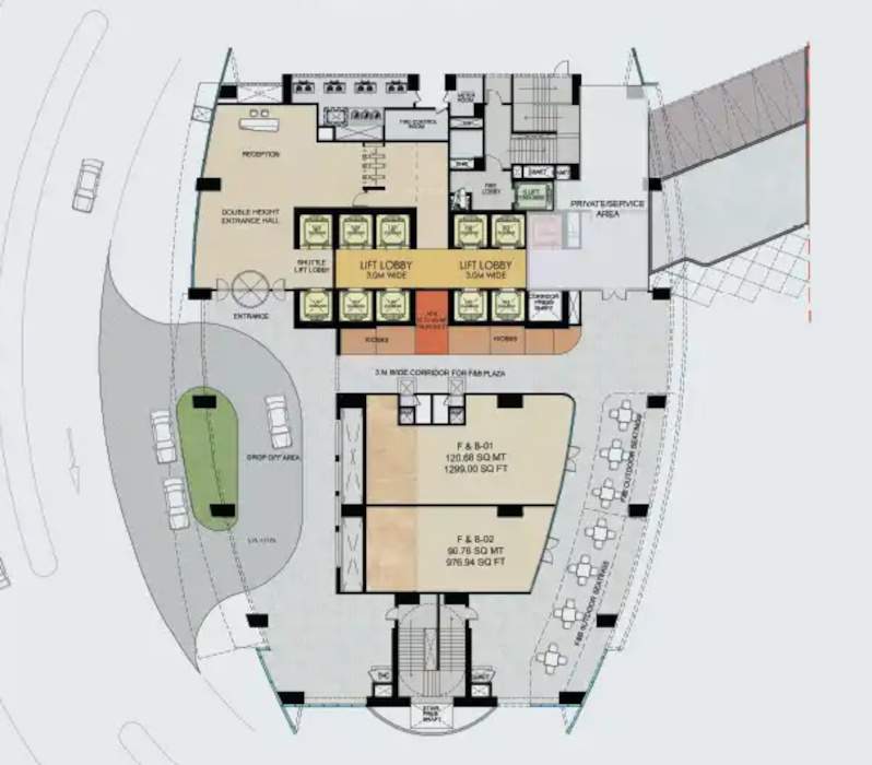  business district tower 1 Business District Tower 1 Cluster Plan For Ground Floor