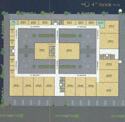  business-center-1 Angel Business Center 1 Cluster Plan for 4th Floor