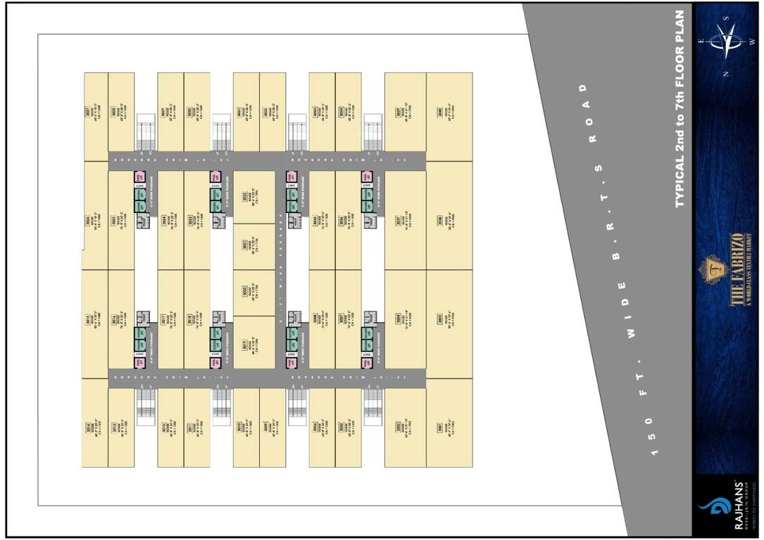  fabrizo Fabrizo Cluster Plan from 2nd to 7th Floor