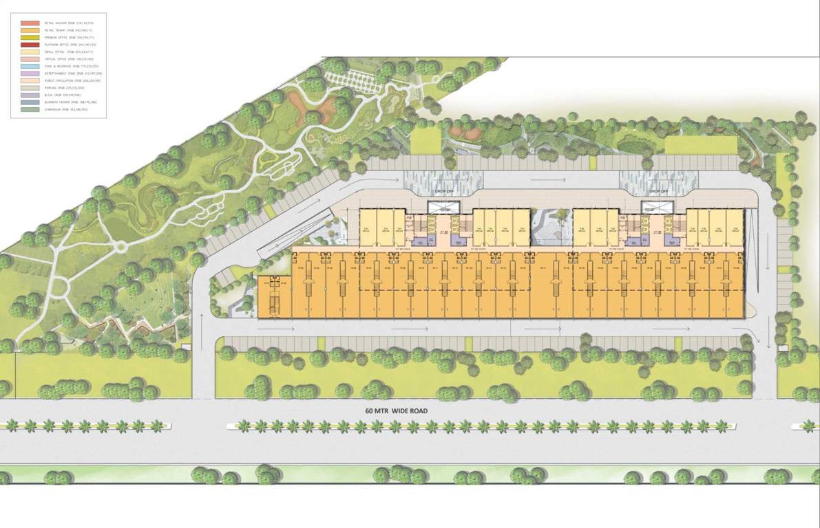  sushma metropol Sushma Metropol Cluster Plan For 1st Floor