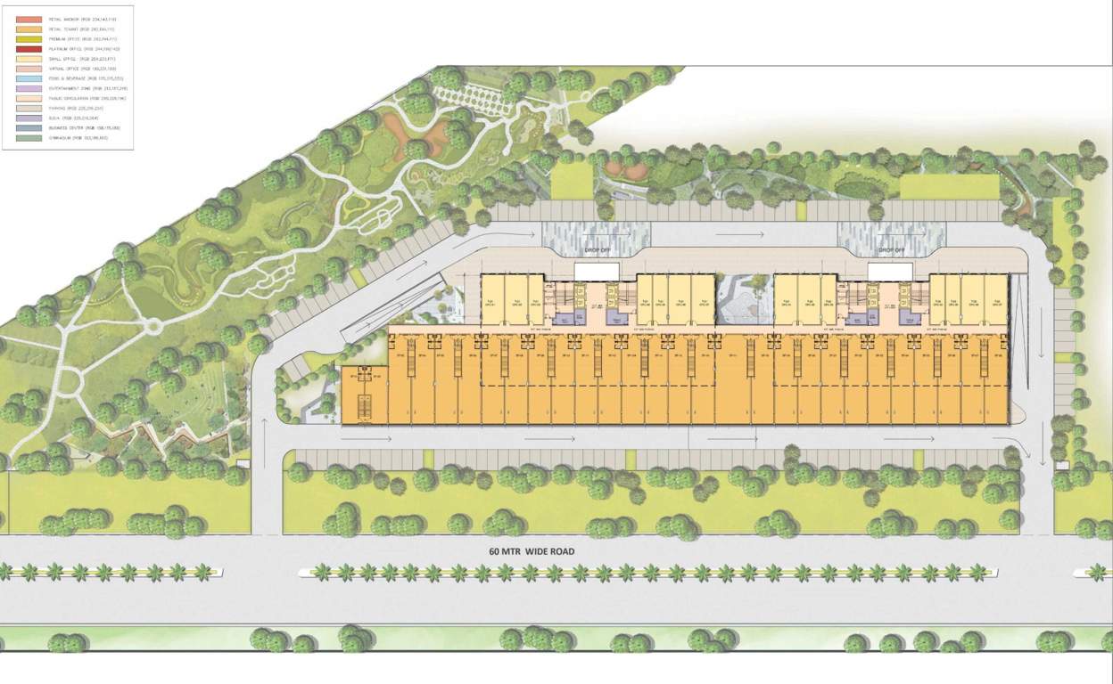  sushma metropol Sushma Metropol Cluster Plan For 2nd Floor