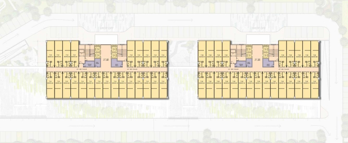  sushma metropol Sushma Metropol Cluster Plan For 4th Floor