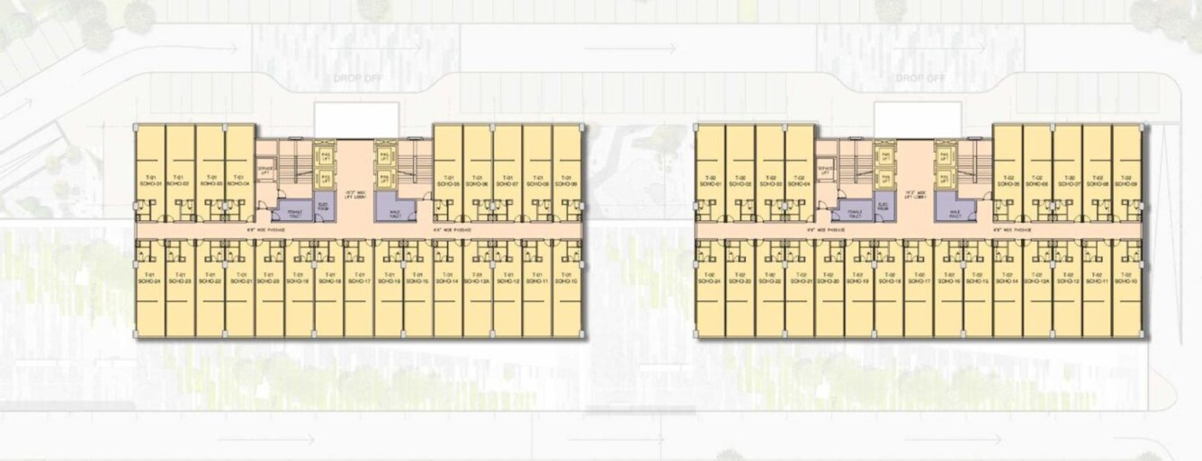  sushma metropol Sushma Metropol Cluster Plan For 5th Floor
