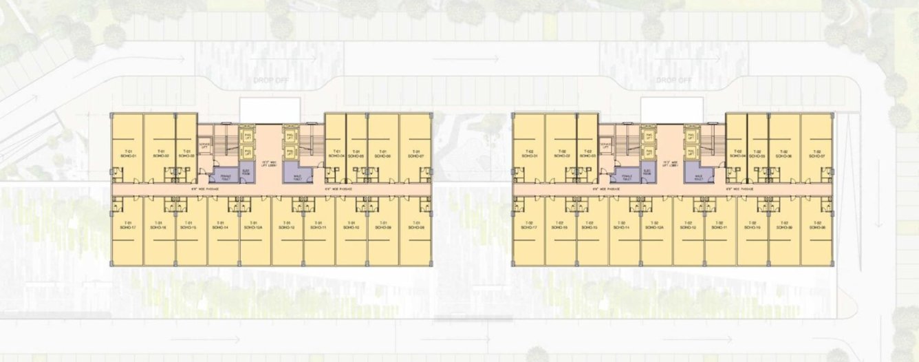  sushma metropol Sushma Metropol Cluster Plan For 6th Floor