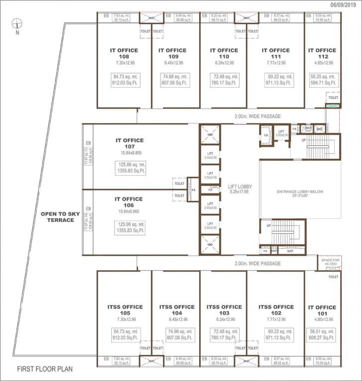  milestone phase ii Bhairaav Milestone Phase II Cluster Plan for 1st Floor