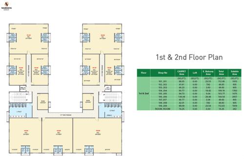  eco-shoppy Eco Shoppy Cluster Plan From 1st To 2nd Floor