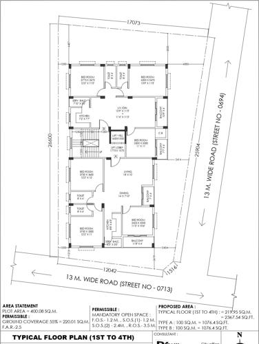  yana-cooperative-housing-society Yana Cooperative Housing Society Cluster Plan From 1st To 4th Floor