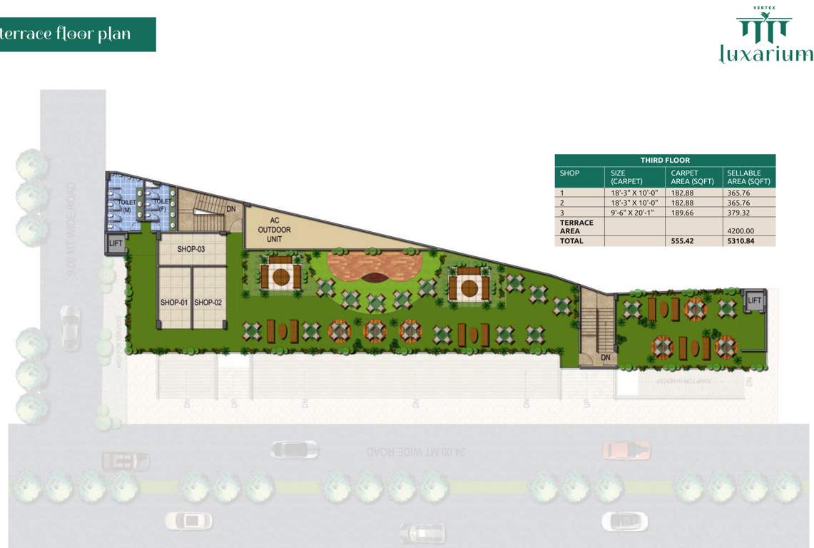  luxarium phase i Vertex Luxarium Phase I Terrace Cluster Plan