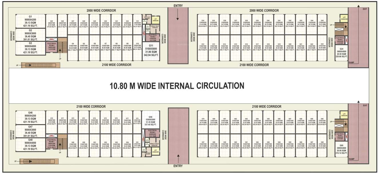 madan maharaj kasturi trade center Madan Maharaj Kasturi Trade Center Cluster Plan For Ground Floor