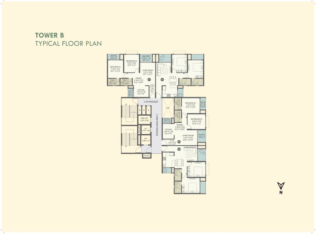 parth kiona Tower 2 Cluster Plan