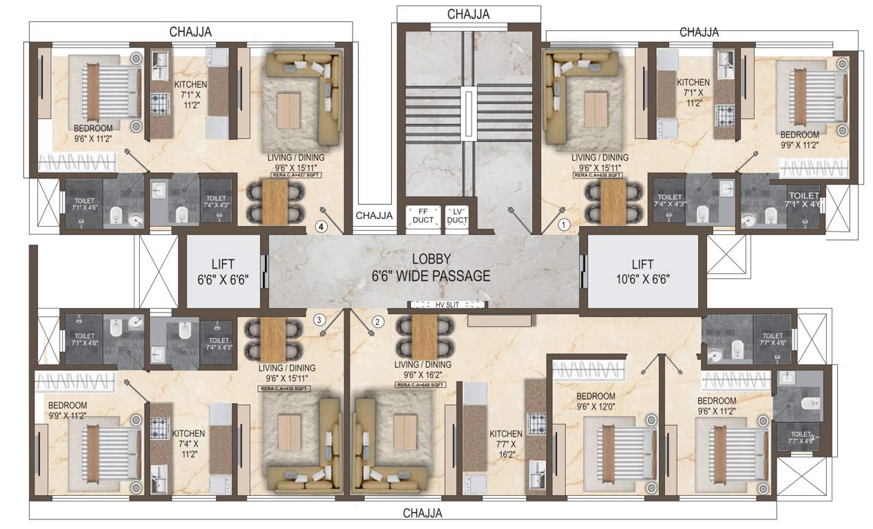  elysium Wing A Cluster Plan