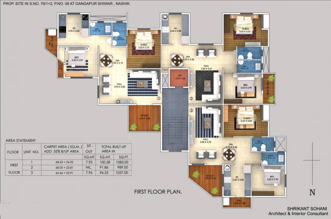  samarth gaurav Samarth Gaurav 1st Floor Cluster Plan