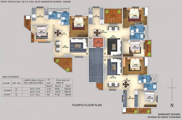 Samarth Gaurav 4th Floor Cluster Plan samarth-gaurav Samarth Gaurav 4th Floor Cluster Plan