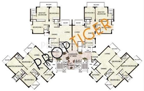  delight-and-splendours Tower A Cluster Plan