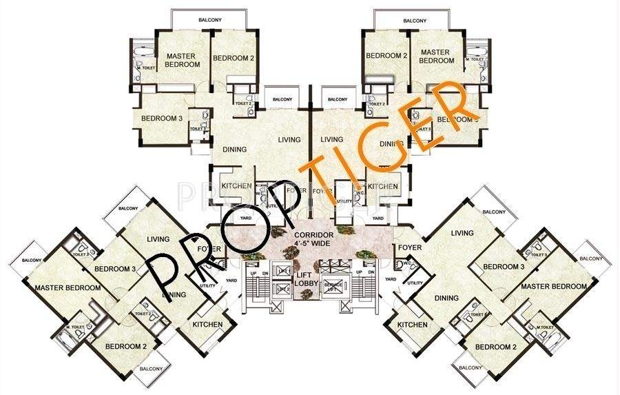  delight and splendours Tower A Cluster Plan