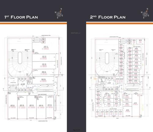  central-business-hub Central Business Hub Cluster Plan from 1st to 2nd Floor