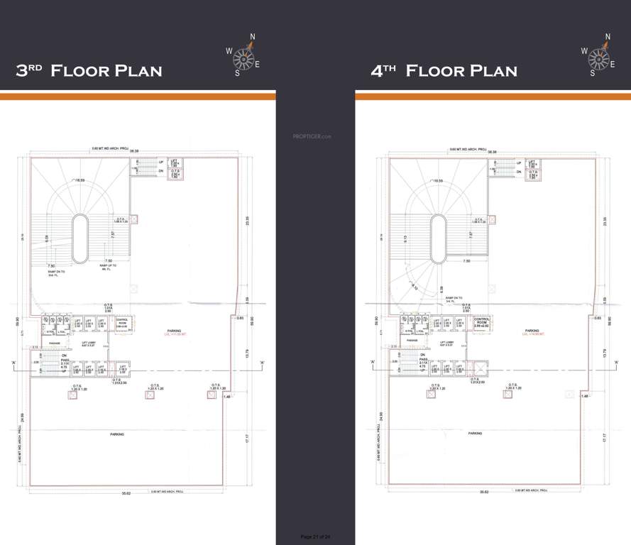 central business hub Central Business Hub Cluster Plan from 3rd to 4th Floor