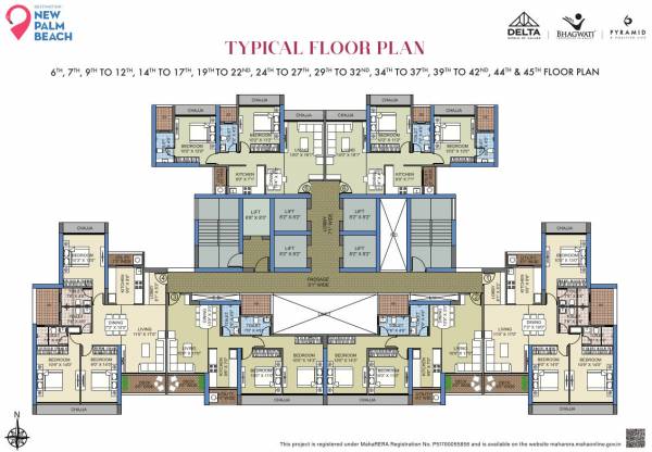  celestria Building- 1 Wing A and Wing B Cluster Plan