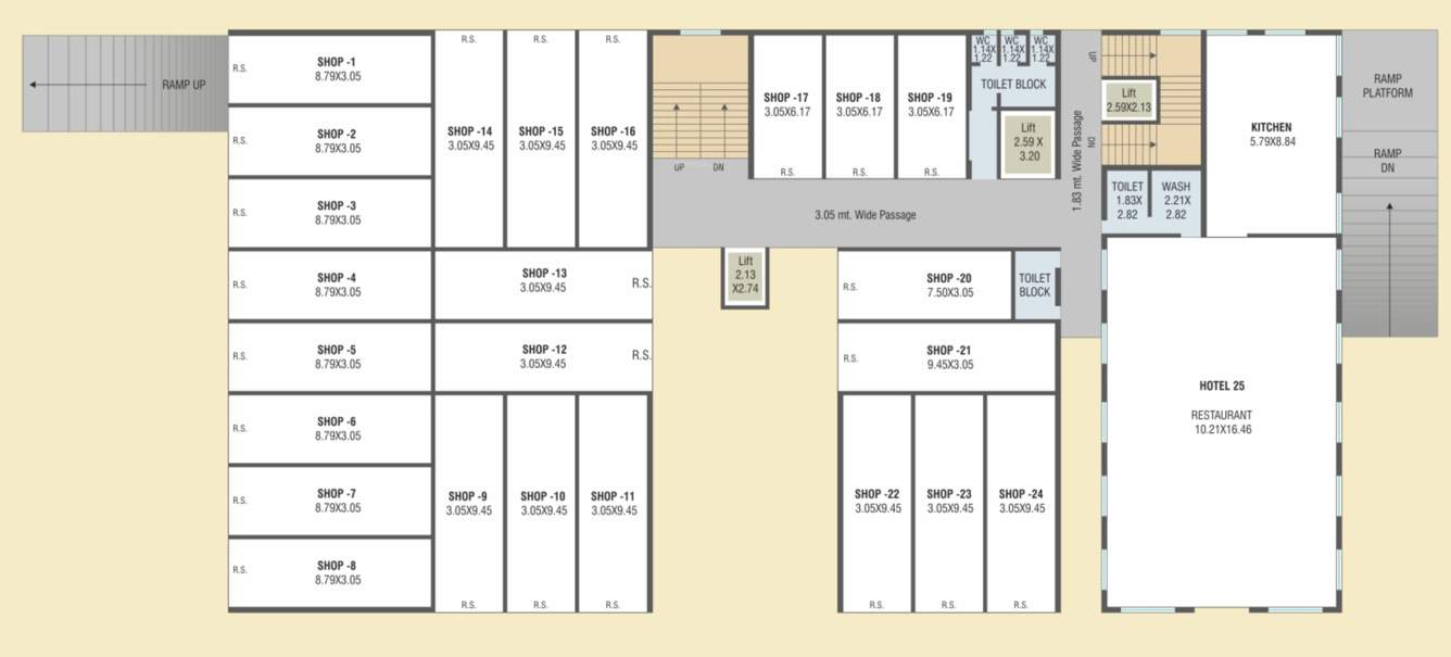  business hub Business Hub Cluster Plan For Ground Floor