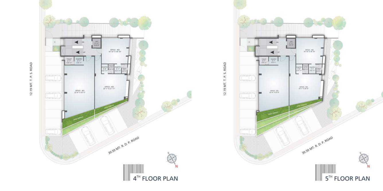  12th business hub 12th Business Hub Cluster Plan from 4th to 5th Floor