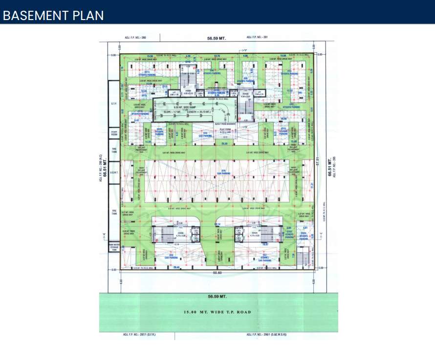  shikhar landmark basement Cluster Plan