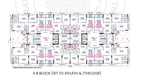  shikhar landmark Block A and B Cluster Plan