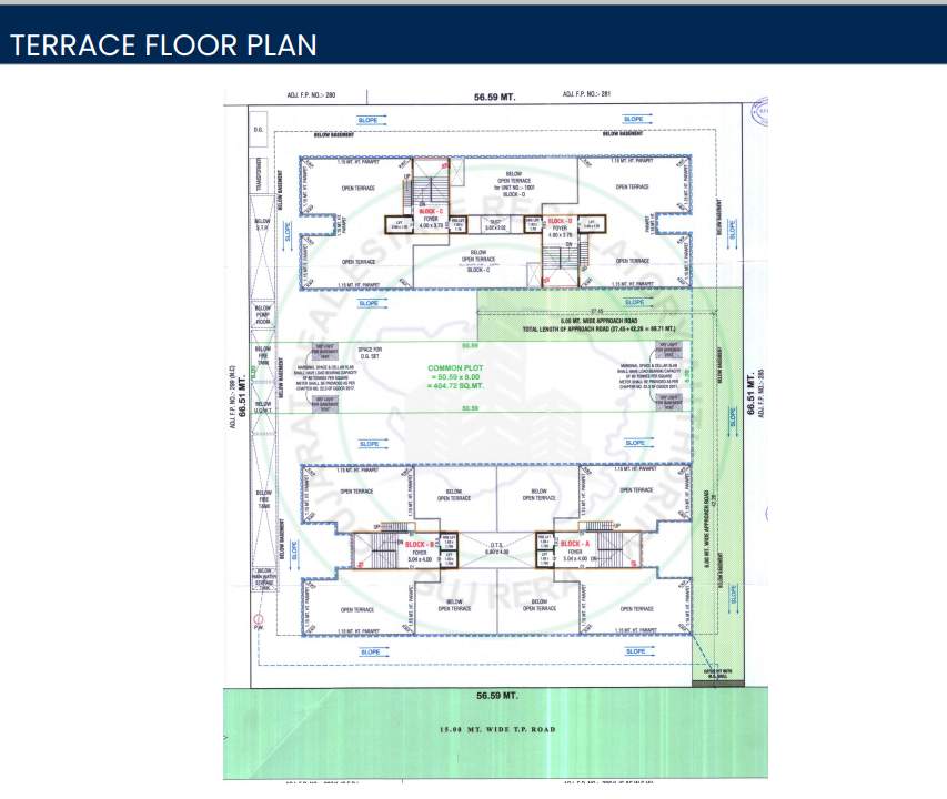  shikhar landmark  terrace Block A Cluster Plan