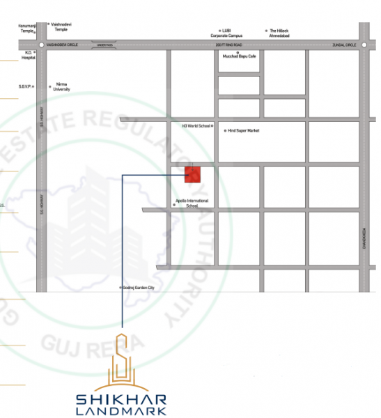  shikhar-landmark Location Plan