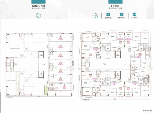  49 Shashwat 49 Cluster Plan from ground to 1st Floor