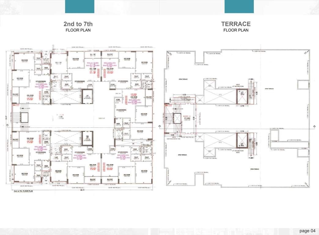  49 Shashwat 49 Cluster Plan from Terrace And 2nd to 7th Floor