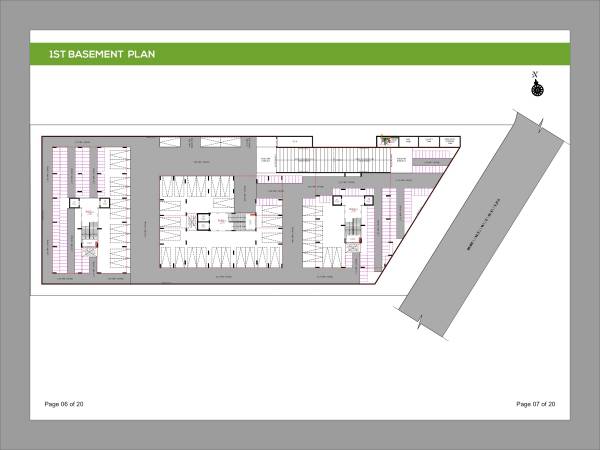  apple-green-2 Block A, Block B, Block C 1st Basement  Cluster Plan