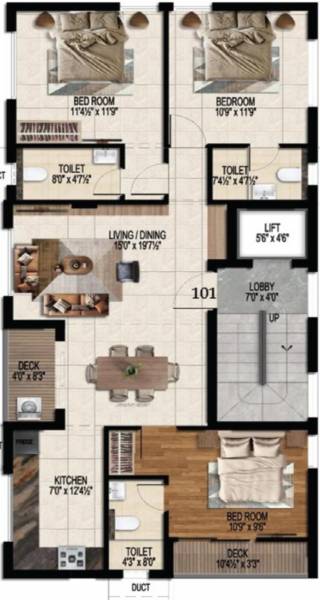  serene Serene Cluster Plan For Typical Floor P;lan