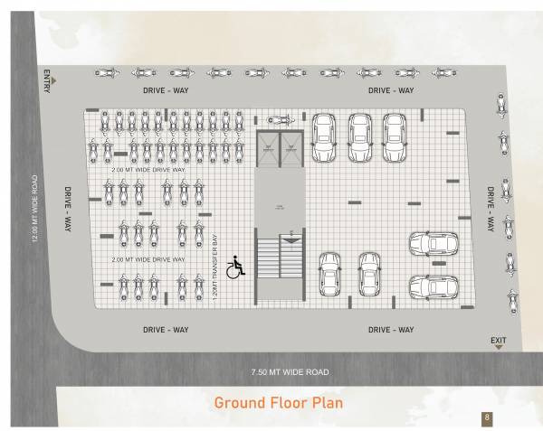  green Green Stilt Floor Cluster Plan