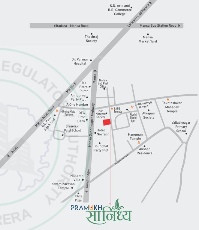  pramukh sanidhya Location Plan